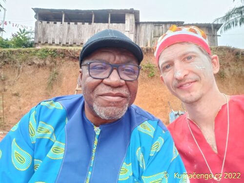 Nzambe a papa Alfred v Gabonu, červen 2022